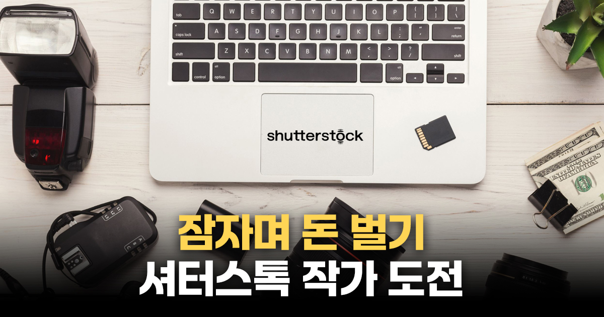 잠자며 돈 벌기 셔터스톡 작가 도전