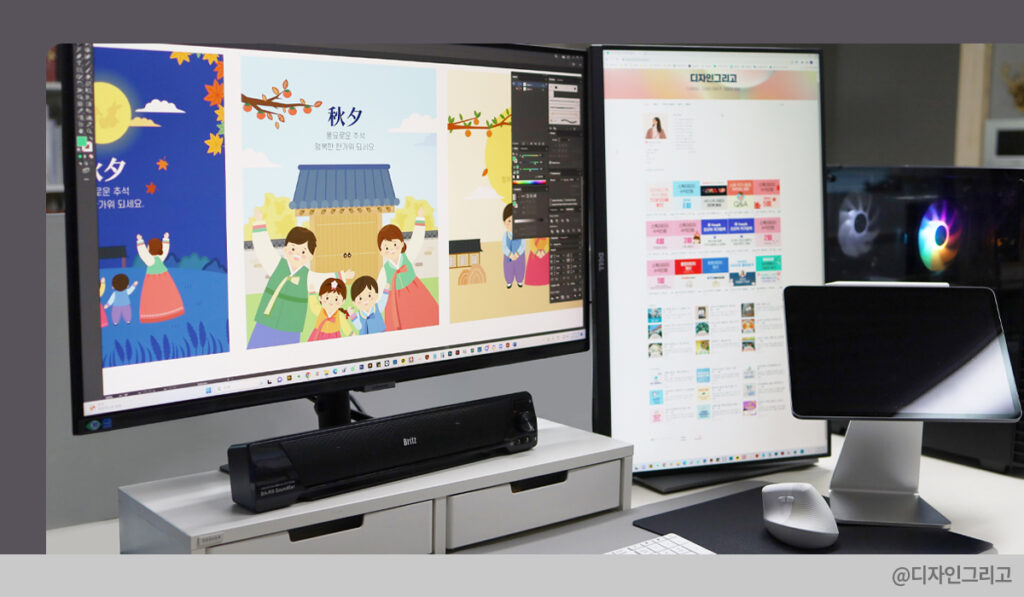 스톡작가 작업 책상